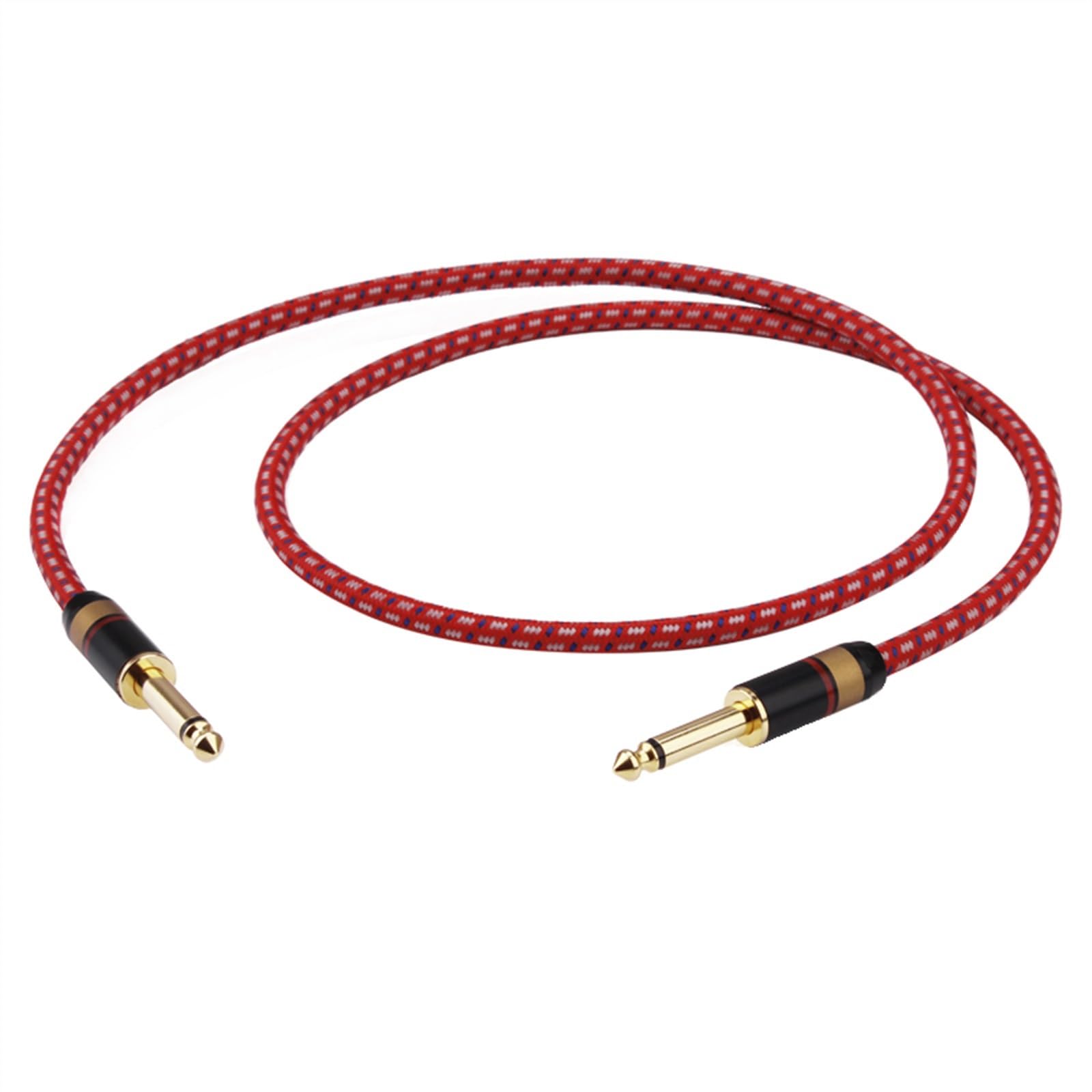 Cavo Audio Professionale per Chitarra Cavo per Chitarra Jack da 6,5 ​​mm A 6,5 ​​mm Cavo Audio per Amplificatore Mixer per Chitarra Stereo Cavo da 6,35 Mm (Color : 1.5m)