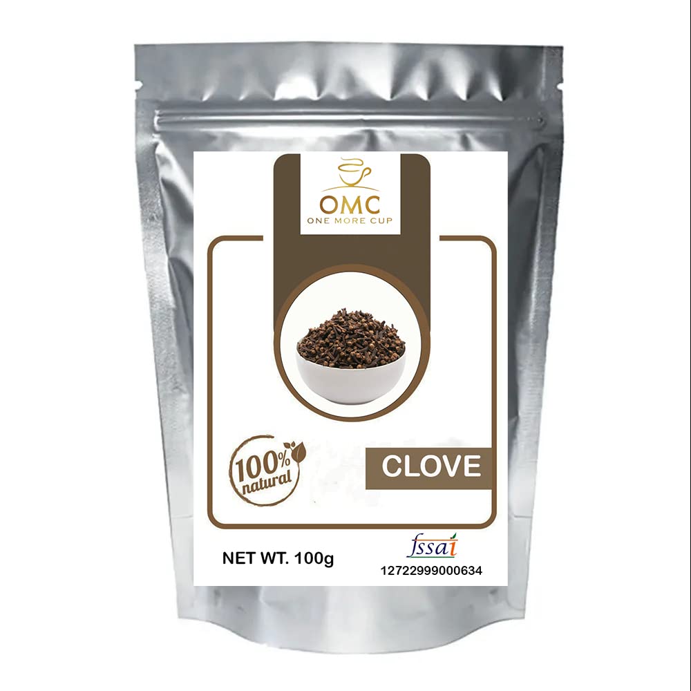 OMC ORGANIC Whole Natural Raw Dried Clove Special Laung Hand Selected Spice (100gm Pack)