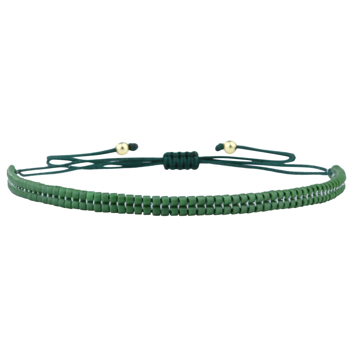 KELITCH Bunte Miyuki Perlen Armbänder Winzig Seil Damen Armb