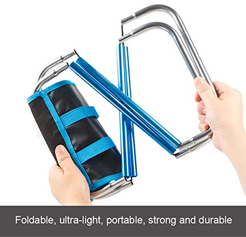 Banquinho dobrável ultraleve portátil para acampamento, mini cadeira de acampamento de alumínio para