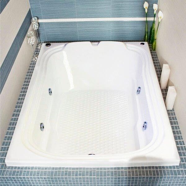 Banheira de Hidromassagem Ouro Fino Acrílica Goldline Dupla 150cmx110cmx40cm Branco