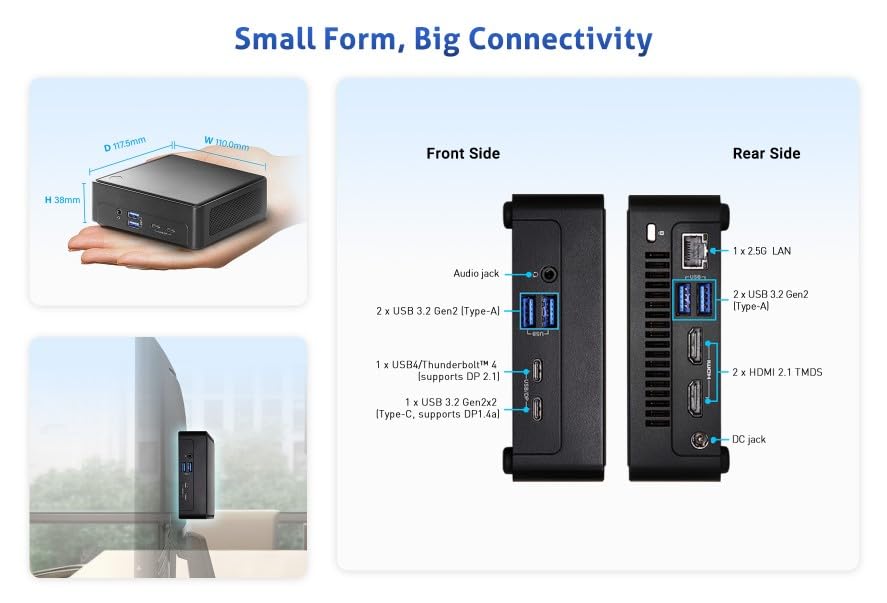 Amazon.co.jp: NUCS BOX-225H スリム ミニ PC/インテル Core Ultra 5