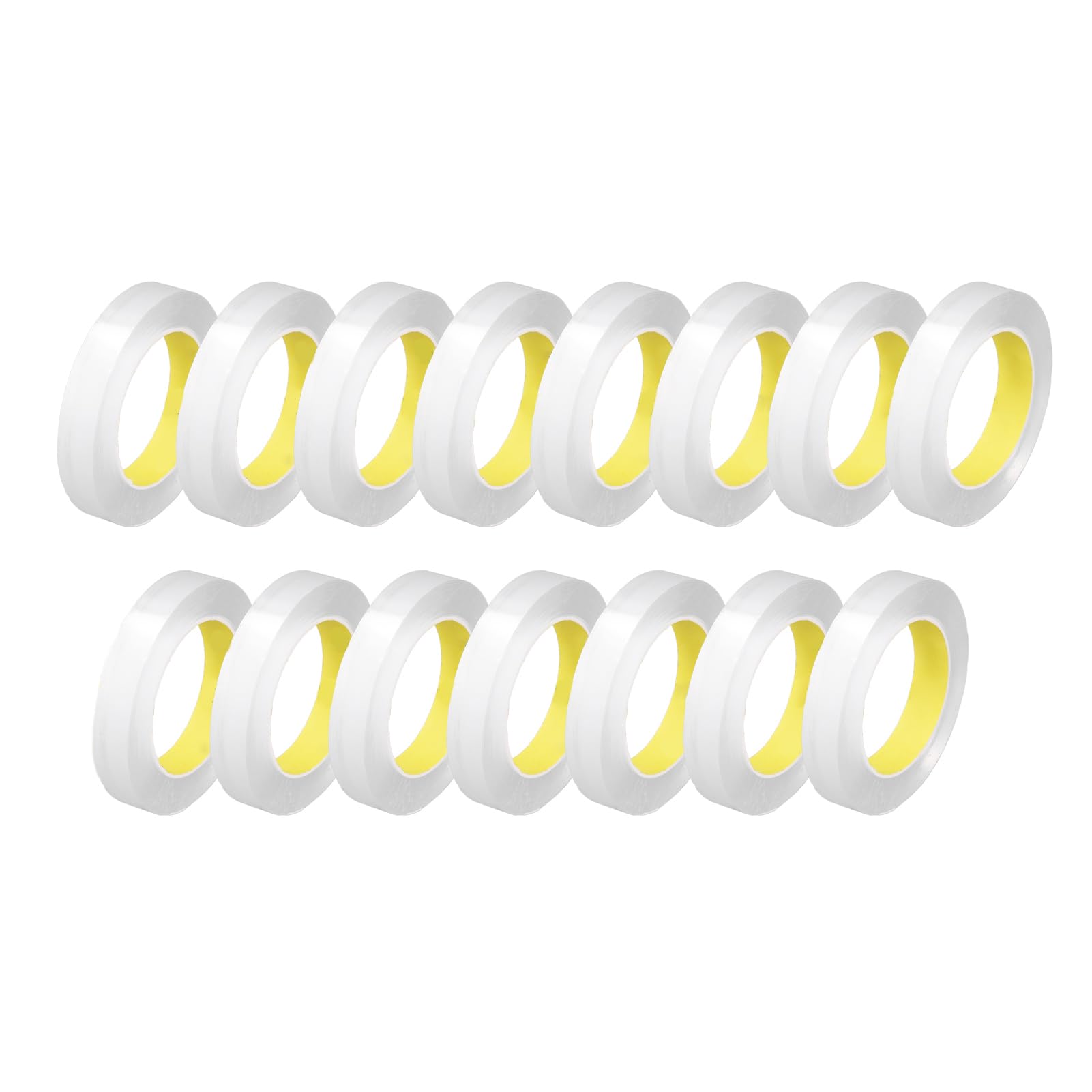 Nastro Biadesivo per Montaggio Nastro Trasparente Resistente per Casa e Ufficio 15 Rotoli Spessore 0,1 Mm Larghezza 20 Mm Lunghezza 5 M