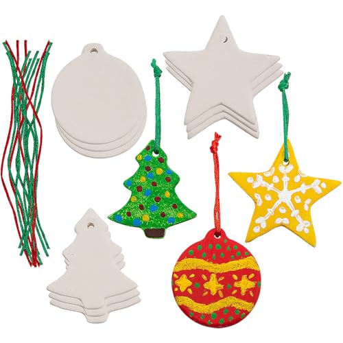 Do It Yourself Christmas Ceramic Ornaments - Crafts for Kids and Fun Home Activities