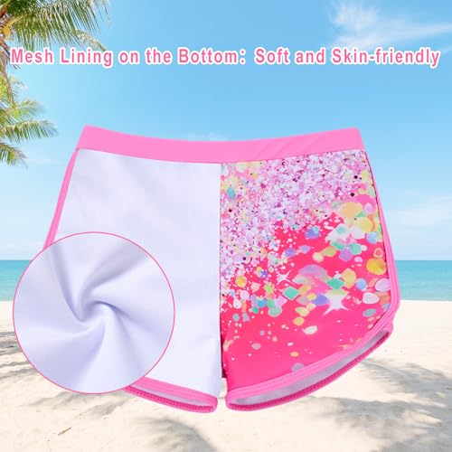 Image of Vogseek Girls Rash Guard Two Pieces Swimsuit Long Sleeve Bathing Suit for 3-10 Years