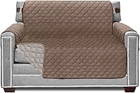 Vista 153 de Sofa Shield - Funda para sofá Loveseat con correa patentada, protector de cojines, funda reversible resistente a manchas y desgarros de perros