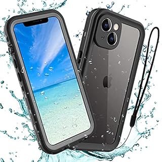 ShellBox for iPhone 13 Case, IP68 Waterproof 360 Full Body Protection Outdoor Case,Snowproof Dustproof Anti-Scratch Front and Clear Back Cover with Screen Protector for iPhone 13 6.1inch- Black