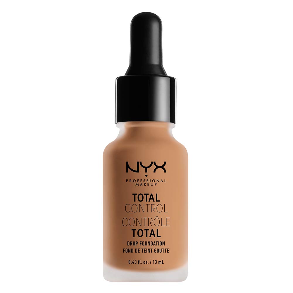 NYX PROFESSIONAL MAKEUP Total Control Drop Foundation - Soft Beige, Light-Medium With Beige Undertones Soft Beige 0.43 Fl Oz (Pack of 1)