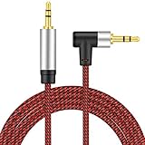 🔷【Stabile Signalübertragung】24K vergoldete Verbindungsstecker sind rostfrei und leitfähig, gilt als Garantie für optimale Signalübertragung. Er ist immer noch ausdauernd bei tausende Ein- und Ausstecken des Aux Kabels, sodass der Wackelkontakt möglichst vermieden wird