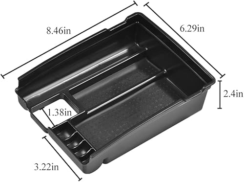 Miniatura 6 de VESUL Caja organizadora de consola central compatible con Nissan Rogue 2014-2020 Rogue Sport 2017-2022, Murano 2015-2023, bandeja de inserción de