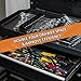 Mudygelay 52 pcs Modular Wrench Organizers for Tool Drawers - Wrench Rack with Metric&SAE Labels, Perfect Tool Storage Holder. Gift for Father and Boyfriend (Orange)