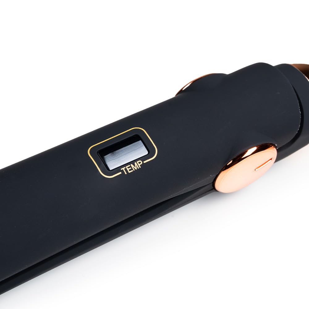 JADY - Prostownica do włosów Pink Gold Medium z ceramiczną powłoką turmalinową z automatycznym wyłączaniem - możliwość regulacji do 230°C