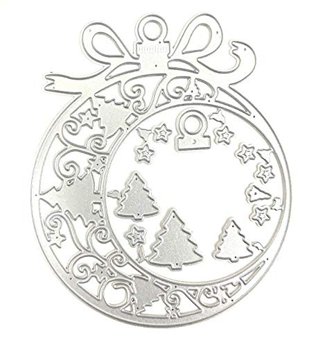 Troqueles de corte de adorno de Navidad, copo de nieve de fondo de capas de corte de troqueles para manualidades, �lbumes de fotos, �lbum de fotos, papel decorativo para hacer suministros