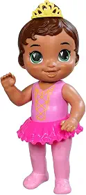 Baby Alive, Boneca, Princesa Bailarina - Cabelos Castanhos, Tiara Removível, 26 cm - A partir de 3 Anos