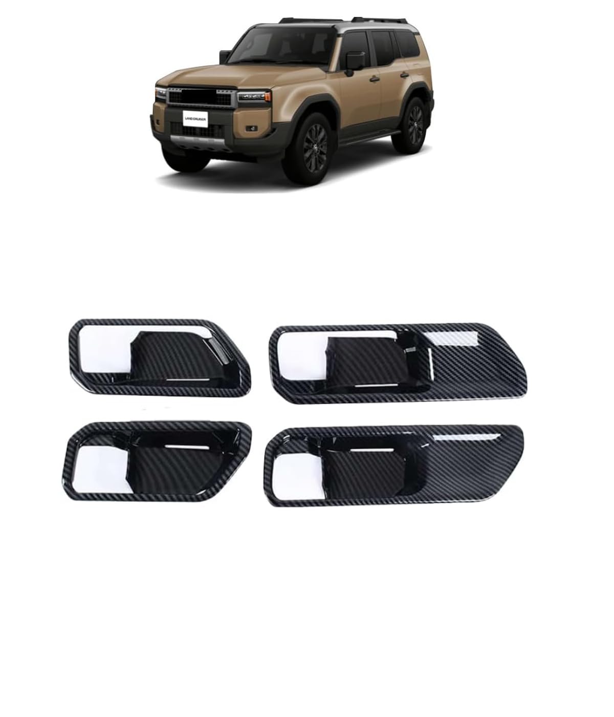 ランドクルーザー250 パワーウィンドウスイッチパネルとドアハンドルカバー