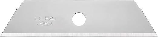 OLFA Dual Edge Safety Knife Blades, 50 Blades (SKB-2/50B) - Trapezoid Shaped Dual-Side Carbon Steel Utility Knife & Safety Cutter Replacement Blades, Fits OLFA SK-4, SK-9, & UTC-1 Knives