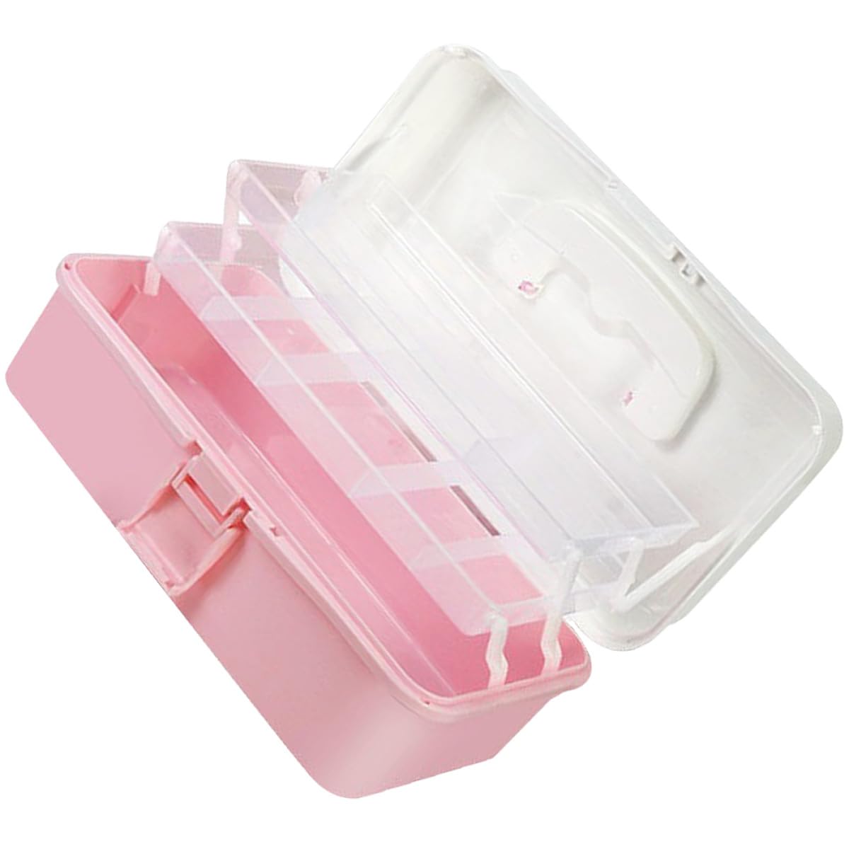 Caja de Almacenamiento de 3 Capas para Suministros de Arte y Manualidades, Material Pp Resistente Diseño Escalonado para Organizar y Mantener Orden Escritorio