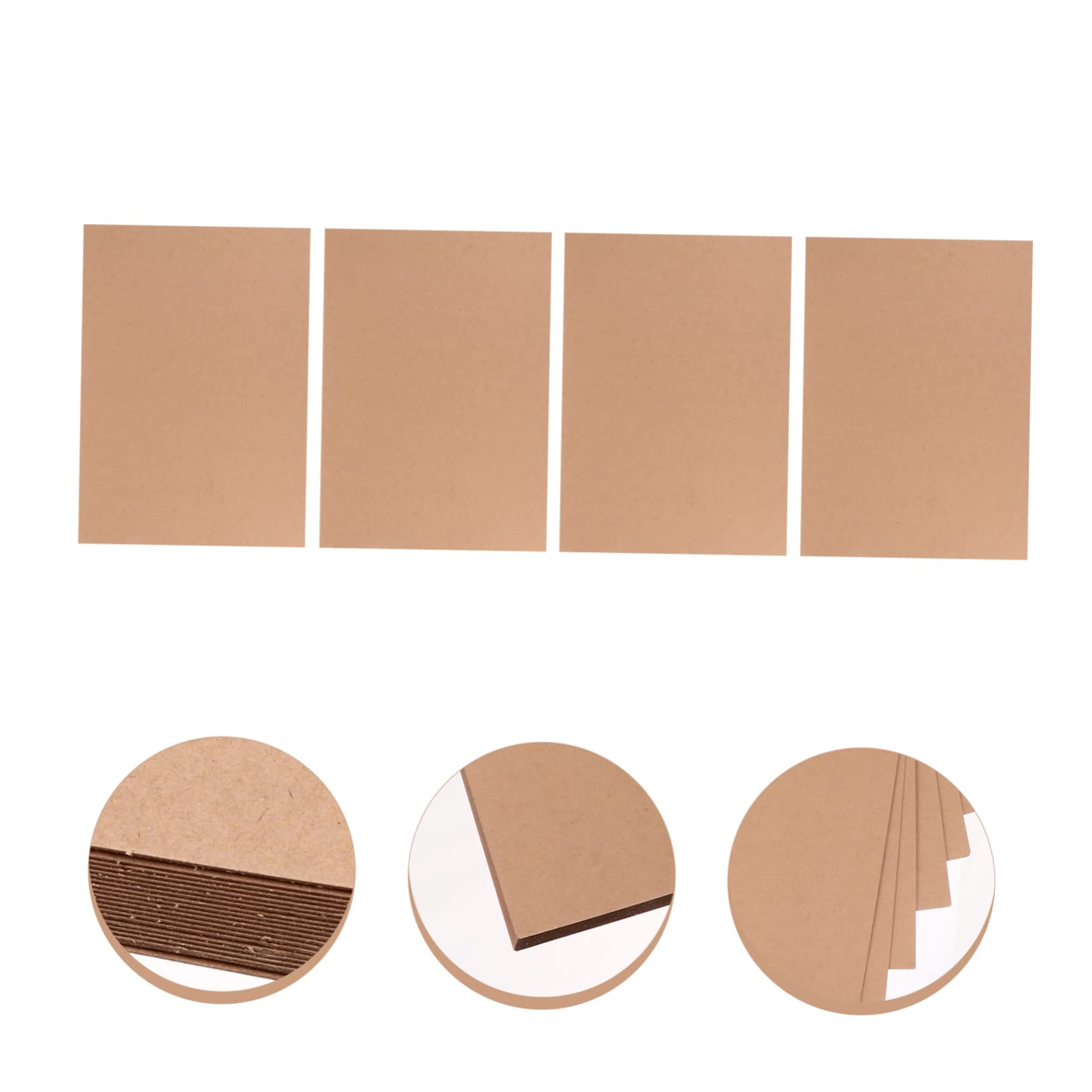TEHAUX Carton Kraft Cardboard 20 Feuilles, Rigide et Facile à Couper, pour Emballage Alimentaire et Loisirs Créatifs, Lot de 1 Set