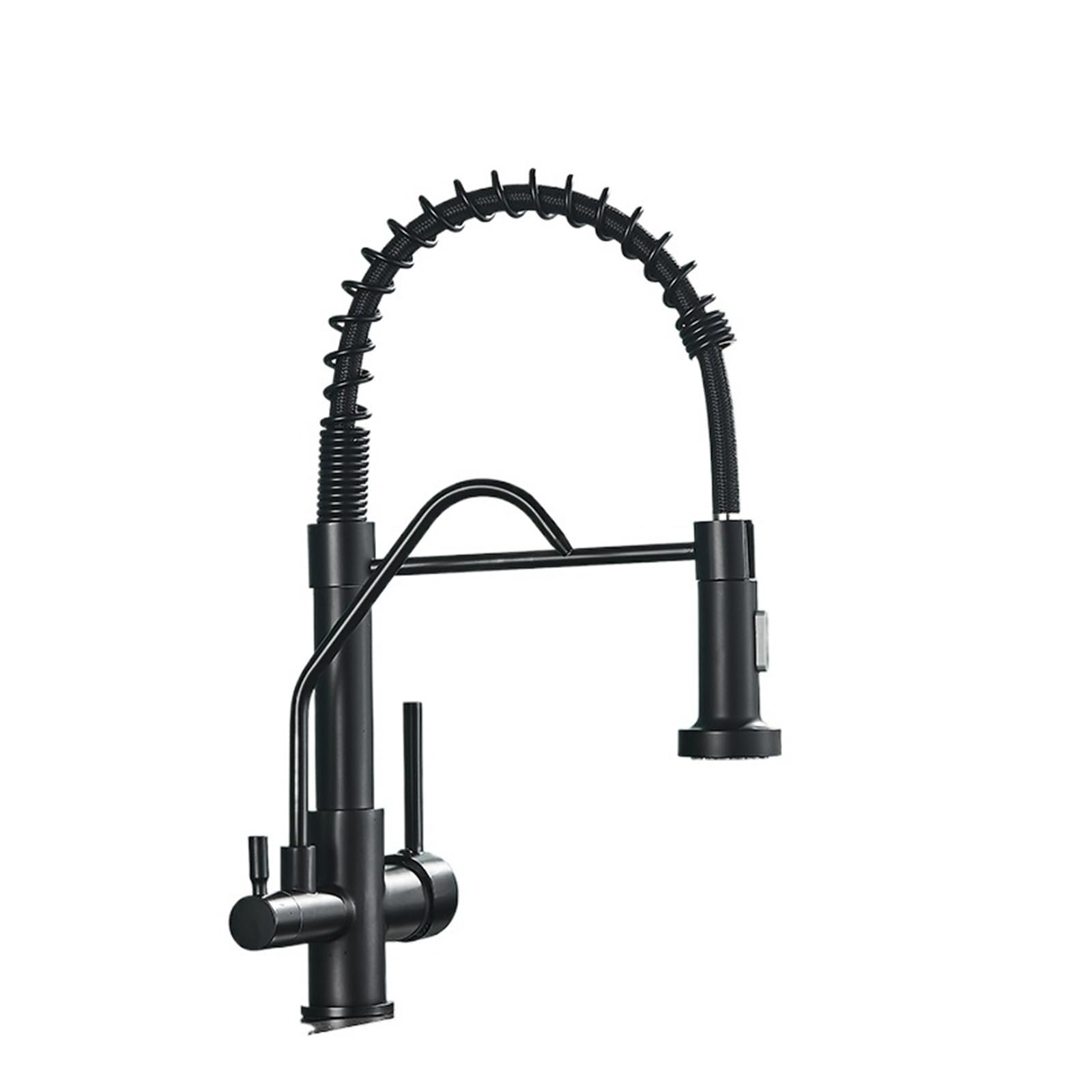 Robinet de cuisine filtré pour eau pure au quotidien, mitigeur d'évier noir chic