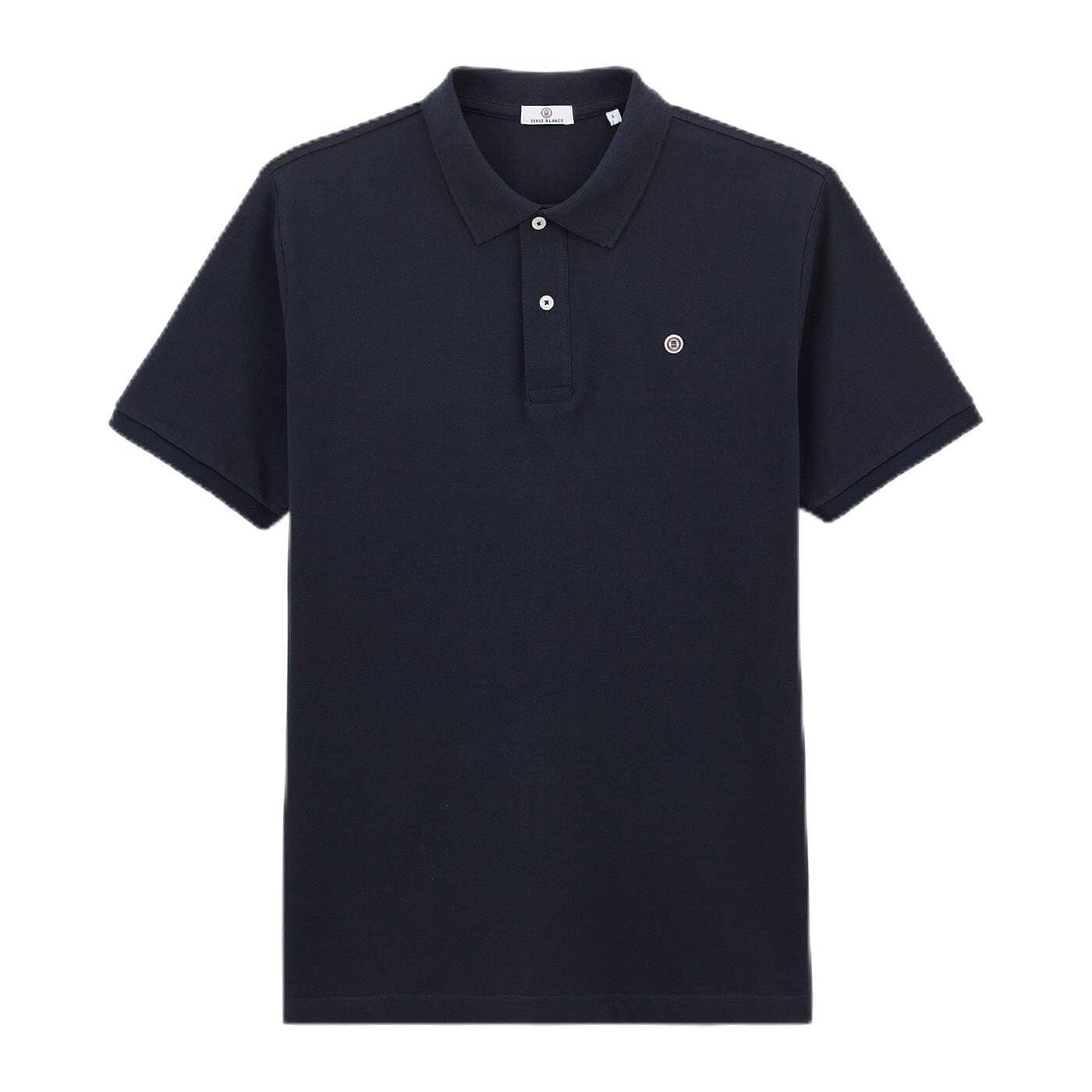 Serge Blanco Polo a Manica Corta in Cotone Maglia Piquet Lucas - Moda Uomo