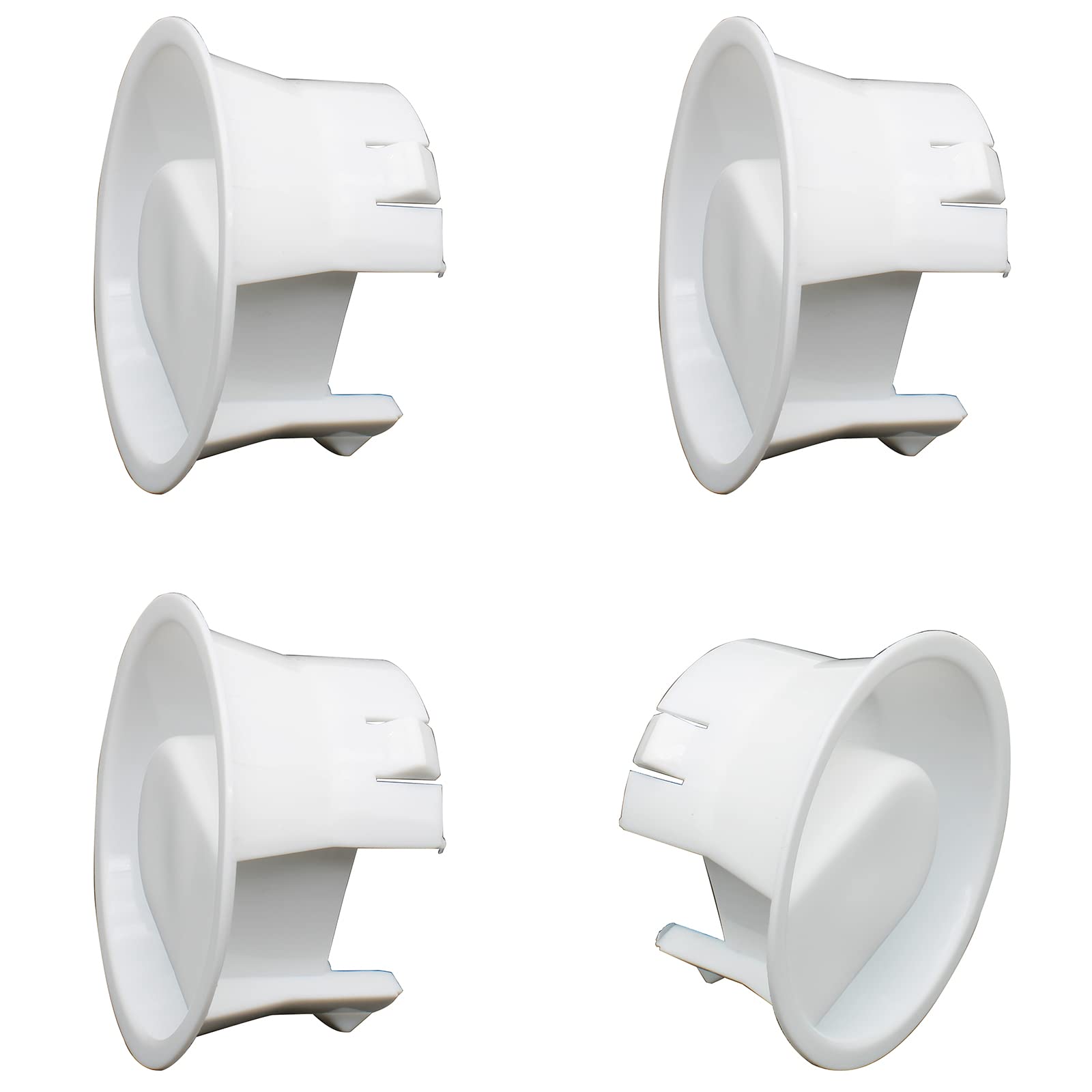 FDXGYH 4 Pcs Snap-on Glass Water Pitcher Lids - Dust-Proof, Splash Resistant Stoppers & Covers - White