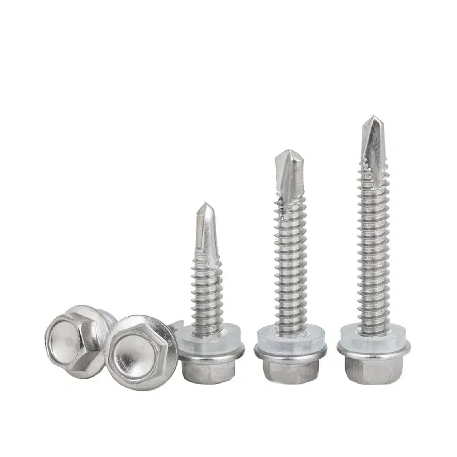 150 stücke Edelstahl Selbstschneidende Schrauben Sortiment 10 Hex Kopf Selbstbohren Schwanz Schrauben Für Metallbau Und Reparatur