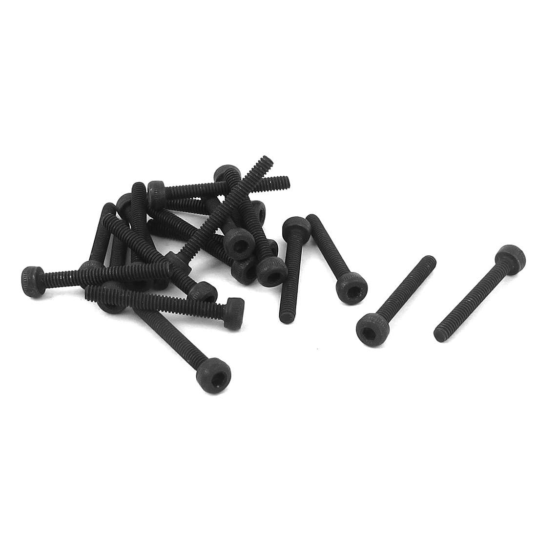 TOP-VIGOR 20Pcs Hexagon Socket Head Cap Screws, M2 x 16mm 12.9 Alloy Steel Replacement Machine Fastener Screws