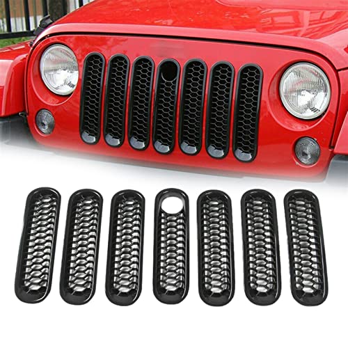 Inserciones de rejilla delantera Jeep Wrangler JK 2007-2017 que optimizan la ventilación