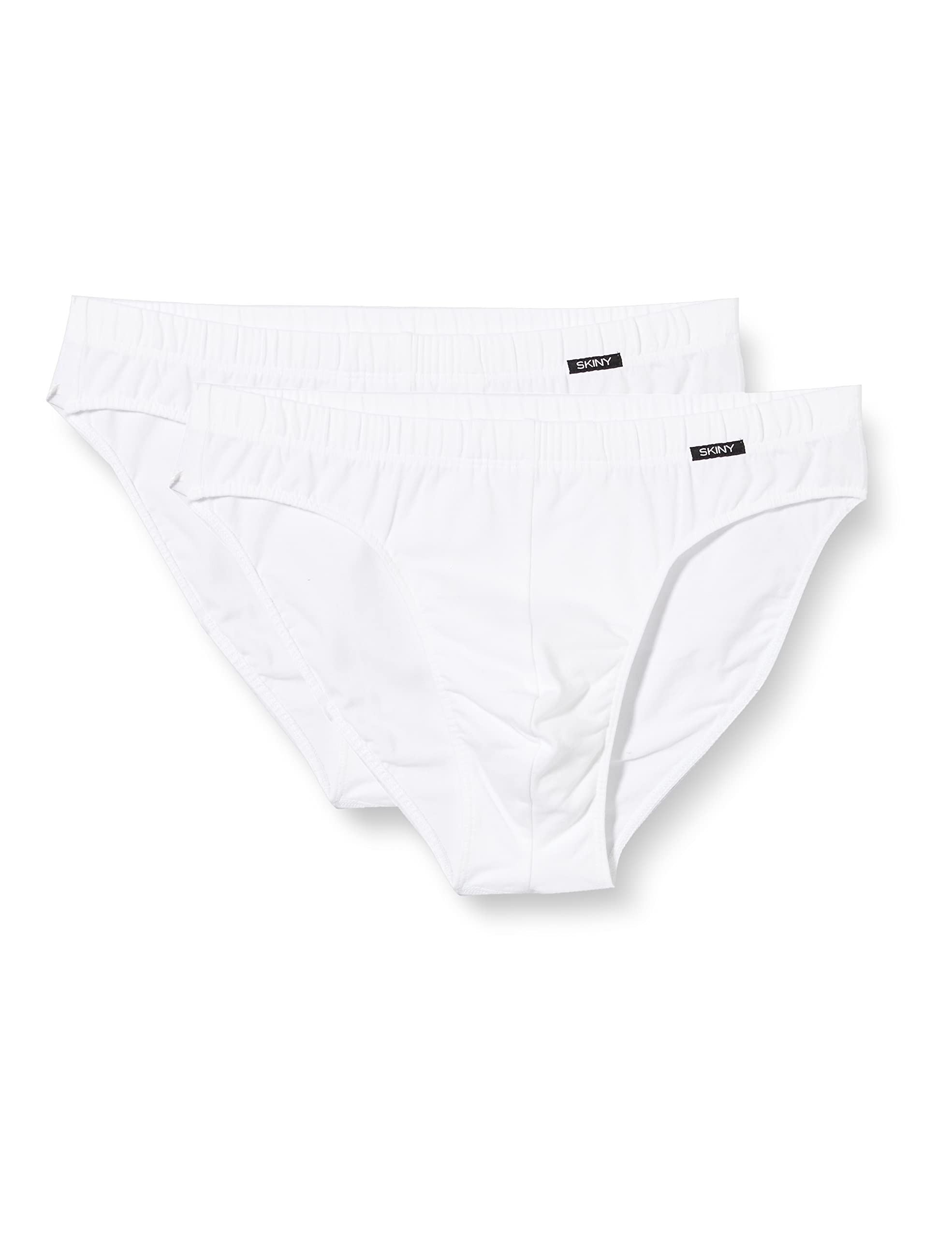 Skiny Men's Weiß Advantage Brasil Slip 2Er Pack Boxer Briefs, White (White 0500), Medium