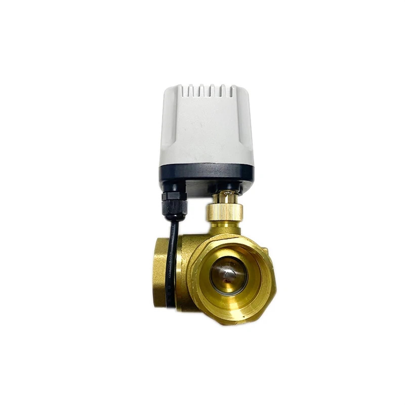 1-1/4inch 3 Way IP65 Motorized Ball Valve 220V 12V 24V 3-Wire 2 Control T/L Type Brass Electric Ball Valve 1Pcs(Color:L TYPE_220VAC)