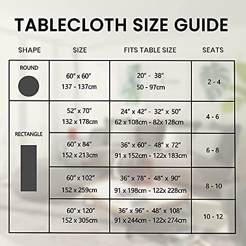 Image of Romanstile Waterproof Vinyl Tablecloth Round, 60 x 60 Inch, Rose Purple | Flannel Backing Wipeable Table Cloth, Heavy Duty Plastic PU Table Cover for Kitchen Dining, Indoor & Outdoor Use