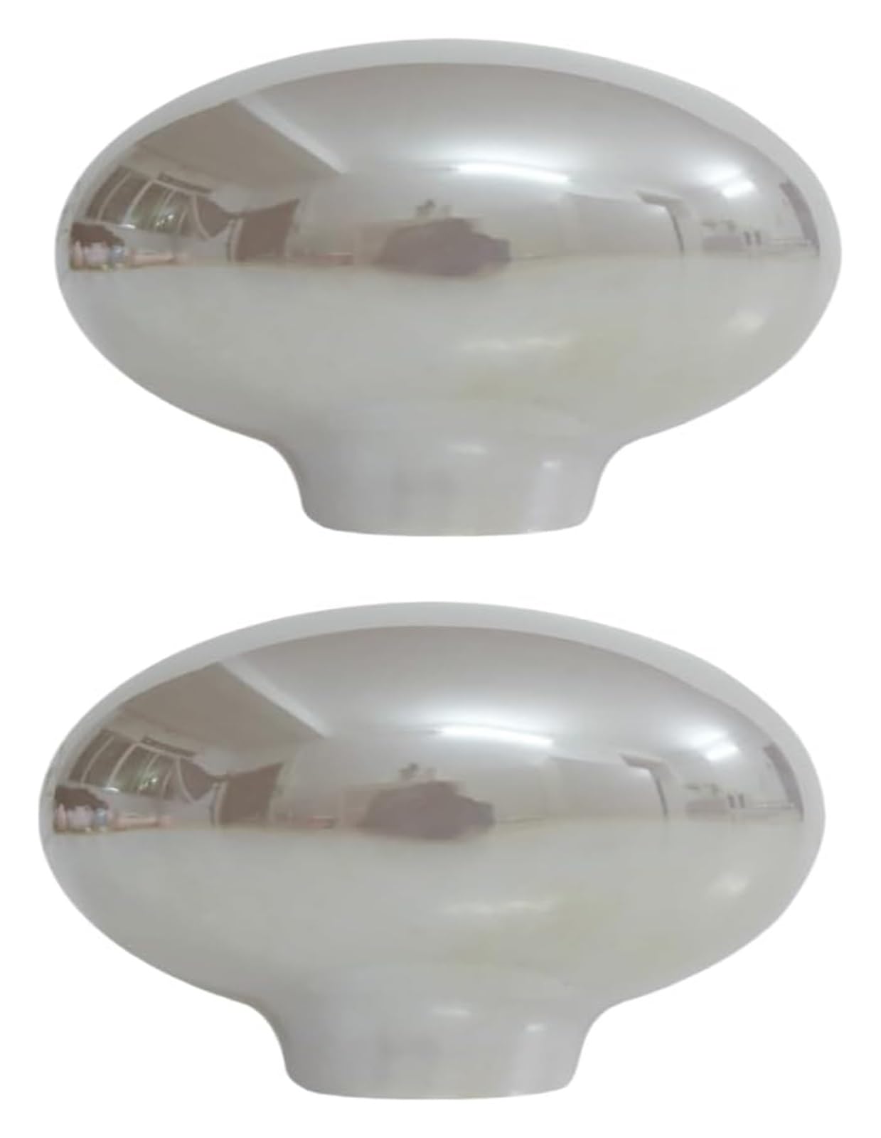Enmrfvkz Pearl Grey Ceramic Cupboard Drawer Handle Knobs, Ceramic Cupboard Drawer Handle Knobs Pigeon Egg Multicolor 2 Pcs(Pearl Grey)