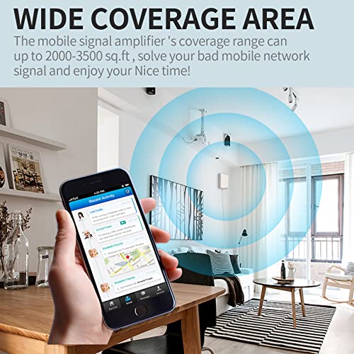 Cell Phone Booster For Home, 2G 3G 4G Lte 5G Band 2 Band 5 850/1900Mhz Cell Phone Signal Booster Cellular Signal Booster For Verizon, At&T, T-Mobile & More | Fcc Approved #TOP4