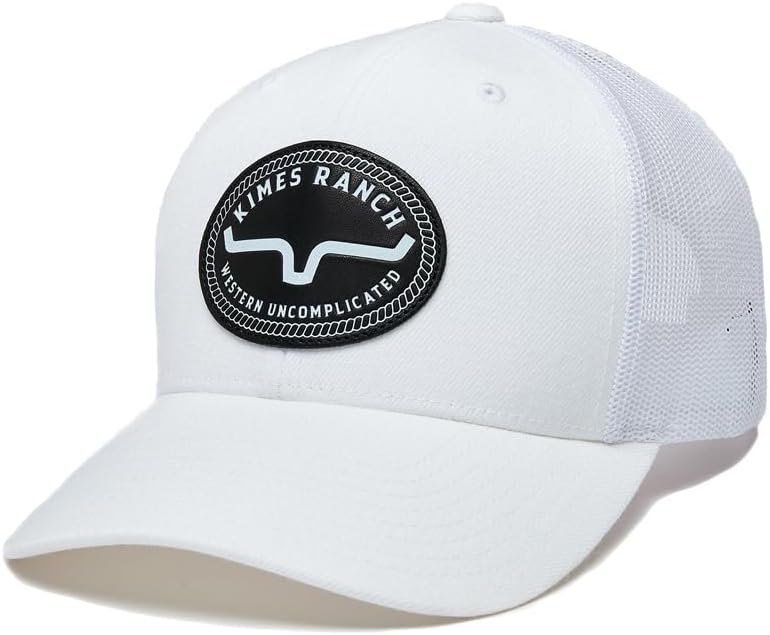 Kimes Ranch Carson Trucker Hat – Mid Profile X Fit Curved Bill Snapback
