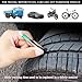 Yourkar 2 PCS Car Tire Tread Depth Gauge, Tire Depth Gauge with Six-Sided Smart Color Coded, Tire Tread Depth Measurement Tool for Most Auto Truck SUV, Universal Car Accessories
