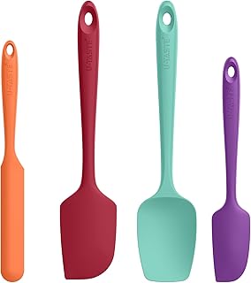 High Heat Resistant Silicone Spatula: U-Taste 600ºF Hot-Proof Food Grade...