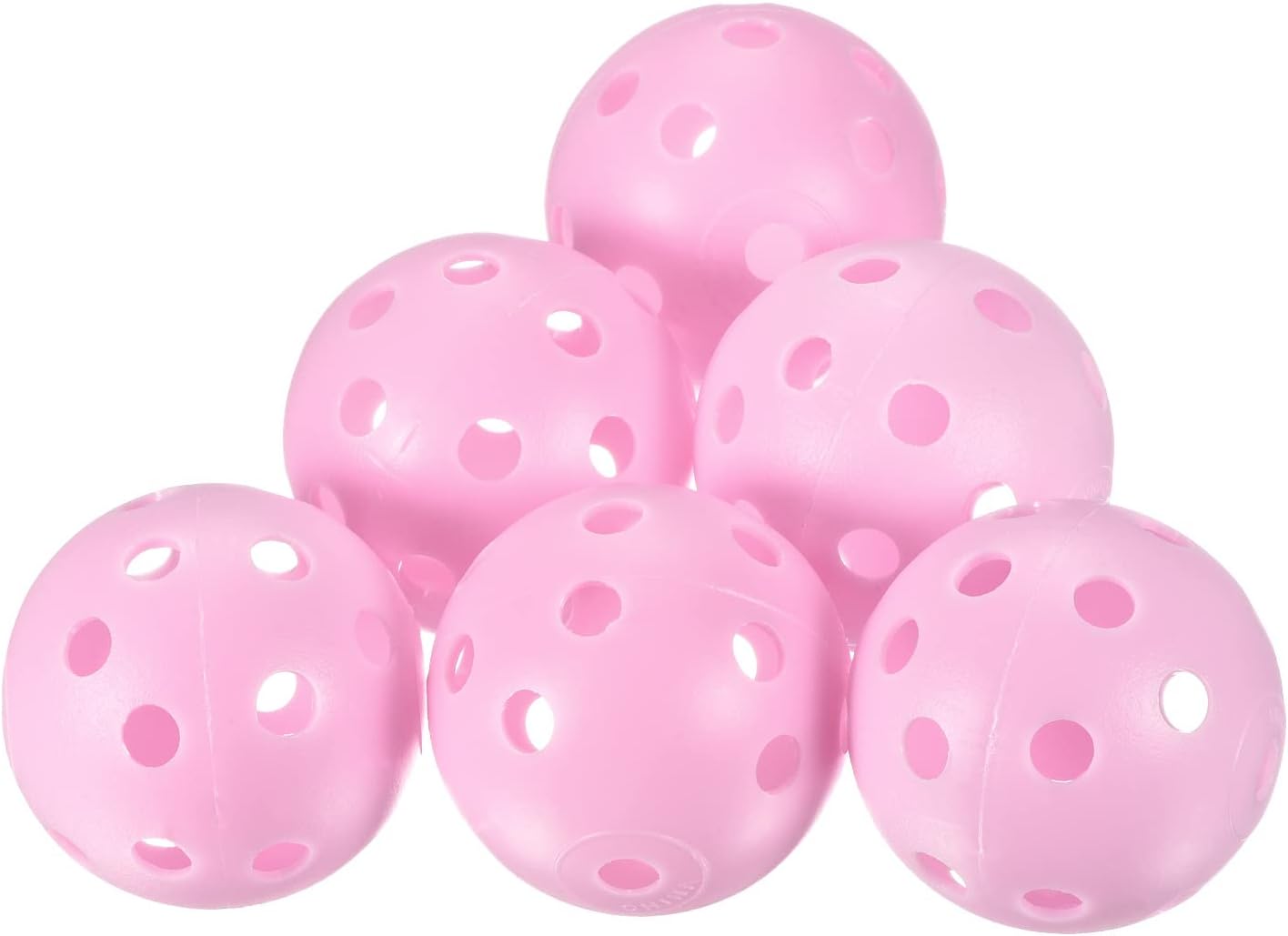 PATIKIL Pelotas de práctica de golf, entrenamiento hueco de flujo de aire de plástico con agujeros para práctica de swing en interiores