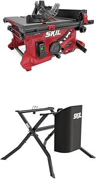 Bundle of SKIL 15 Amp 8-1/4" Compact Portable Jobsite Table Saw Stand SFS0001 Sold Separately-TS6308-00 + SKIL Table Saw Folding Stand for TS6308-00-SFS0001