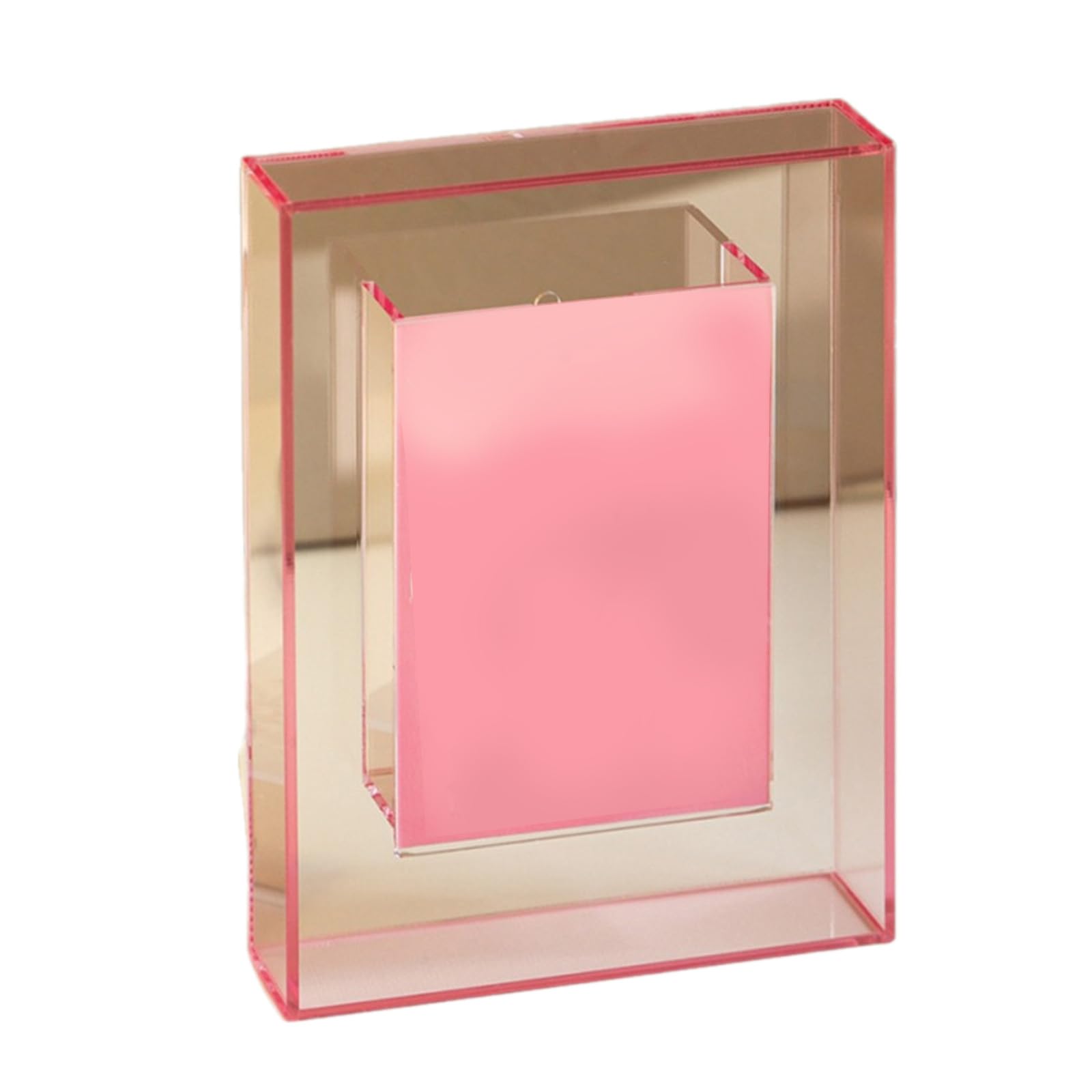 XuQiZZpp Contemporary Acrylic Photo Frame Clear Photo Holder Desktop Display Photo Frame Stable