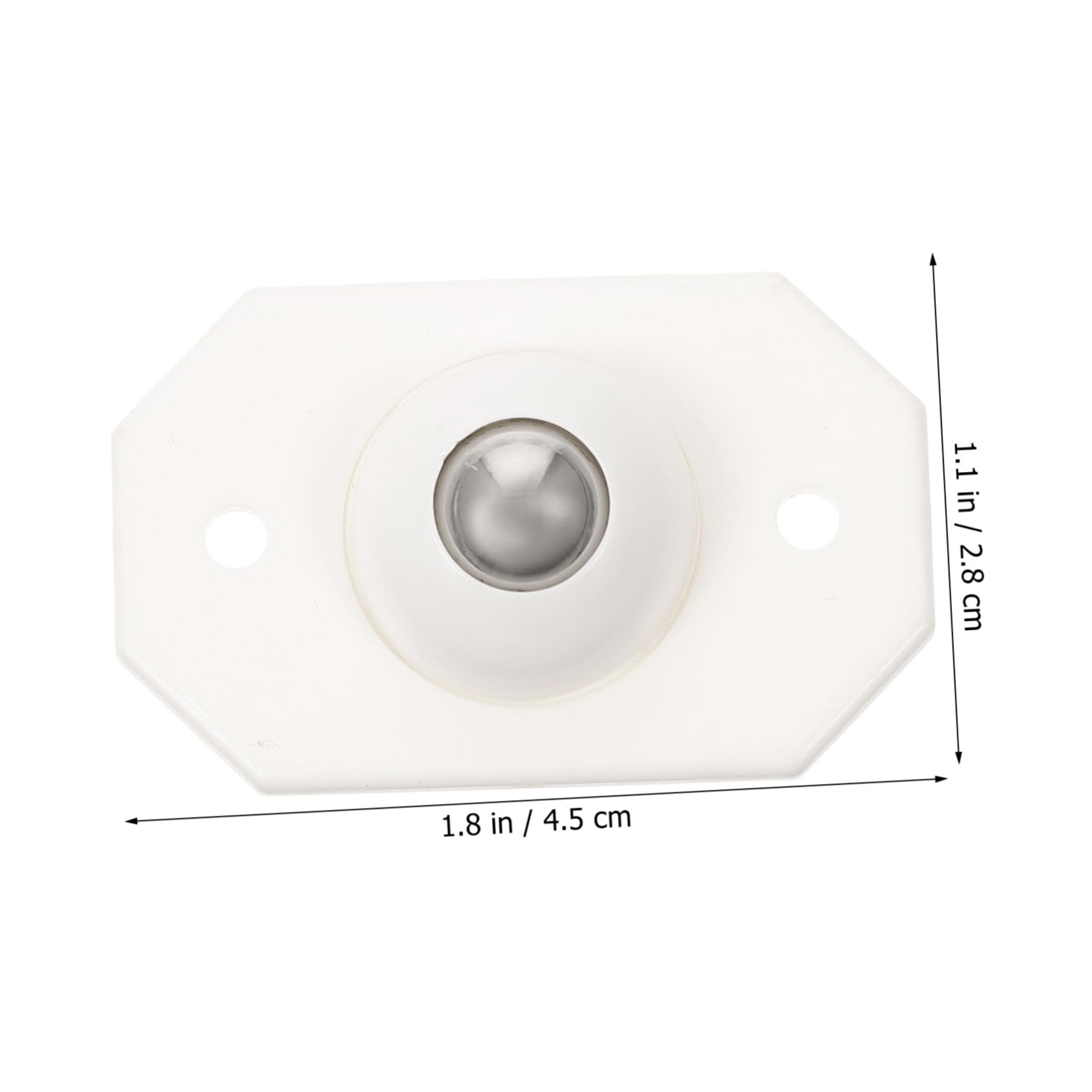 Rotelle Adesive per Mobili 24 Pezzi Plastica Bianco | Scatole e Imballaggi, Sfera Orientabile Silenziosa, Uso in Camera da Letto per Trasloco