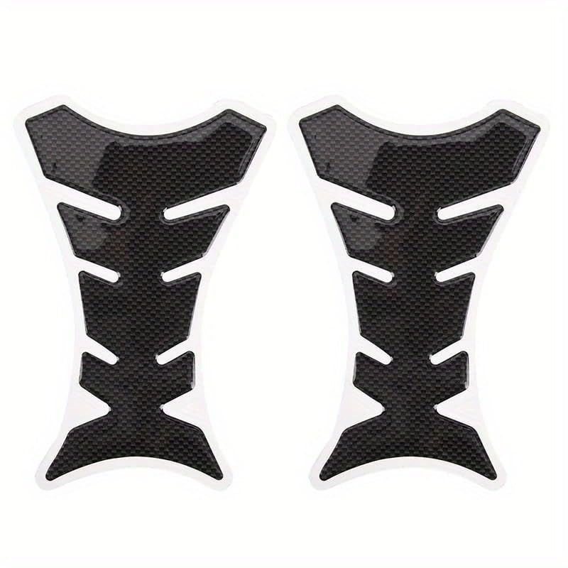 Protection réservoir moto autocollant fibre carbone arête poisson