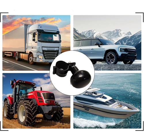 Universal Auto Lenkradknauf,2 Stück Universal Lenkrad Lenkradknauf,Steuerknopf Spinner,Lenkhilfe Lenkradknopf,Spinner Griff Knopf für Auto Traktor Gabelstapler Rasenmäher Boot Lenkrad Zubehör