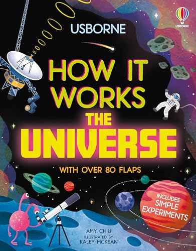 Usborne - How It Works: The Universe: An Educational Lift the Flap Book Featuring Introductions to Stars, Space, and Gravity