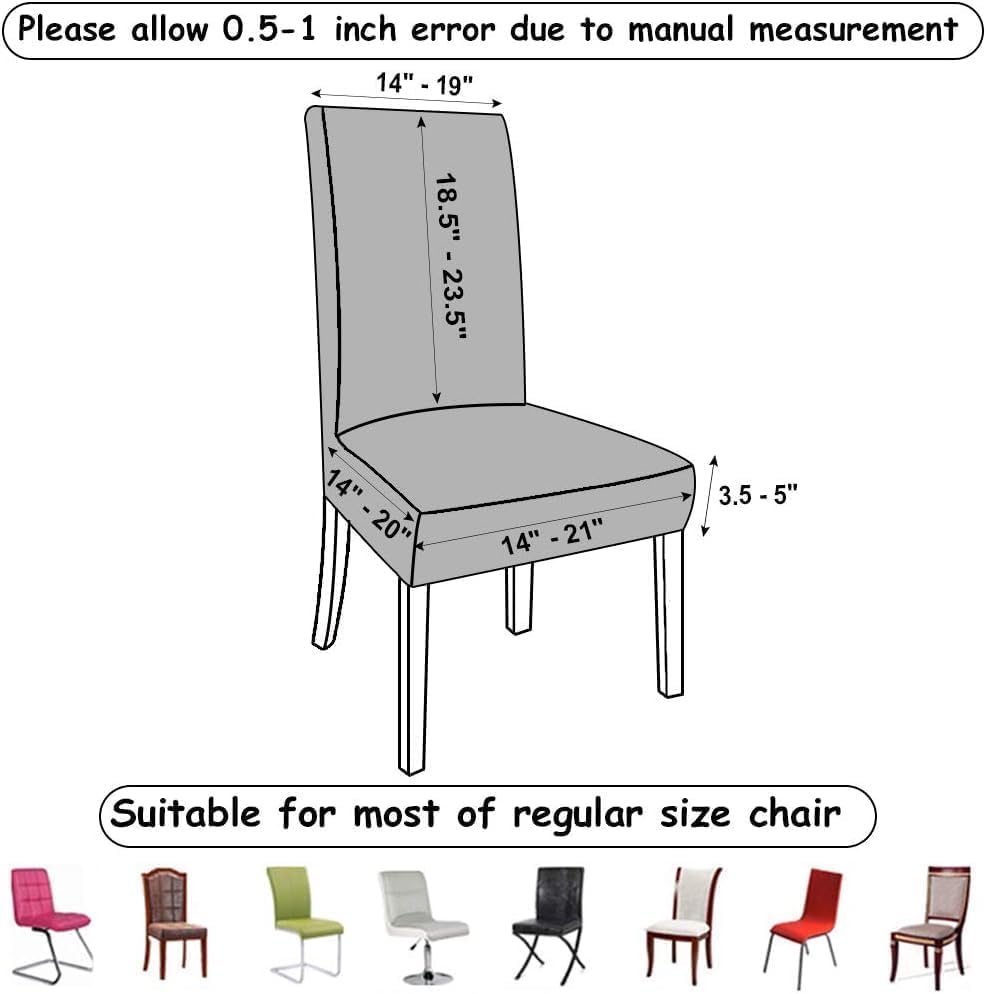 Miniatura 3 de GoodtoU fundas elásticas para sillas de comedor, cocina