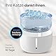 Pretty Paw© Trinkbrunnen für Katze – Flüsterleiser 2,5L Katzenbrunnen mit LED & Aktivkohlefilter | BPA-frei & leicht zu reinigen | Hochwertige Lösung zum fairen Preis