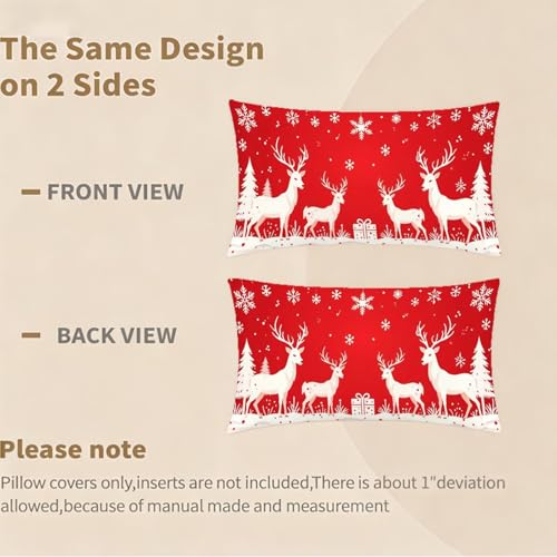 Housse coussin 40x80cm rouge imperméable pour protéger vos oreillers des taches - 6