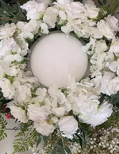 Flores artificiales para centro de mesa de boda y peonías de seda 6