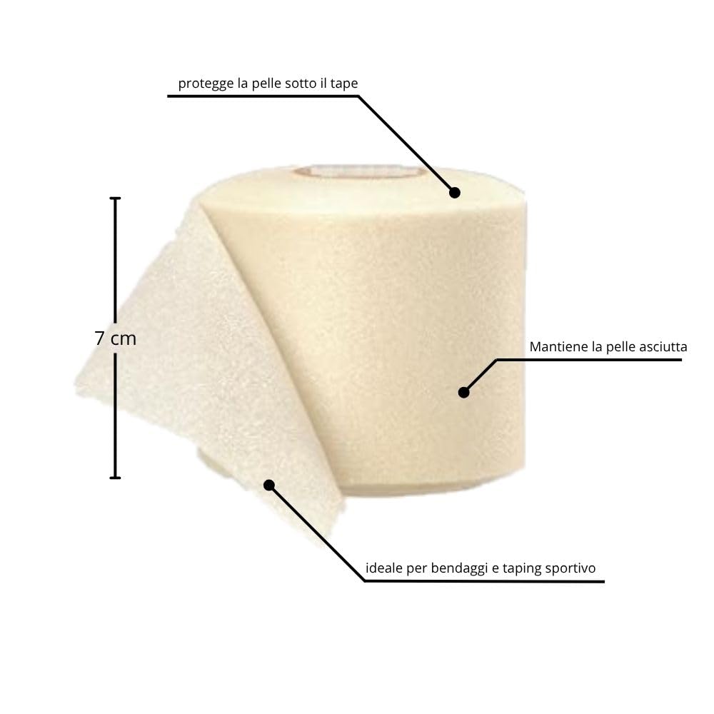 SPAS SRL SALVAPELLE Sport Tape cm 7x27,5 mt - Bendaggio SALVAPELLE