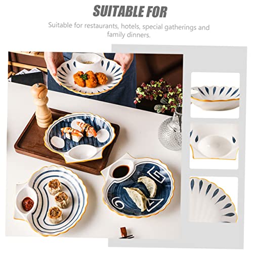 Plato decorativo cerámico para sushi estilo japonés miniatura 3