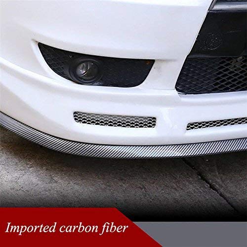 Bigetaige Universal Front Bumper Spoiler, 8.2Ft/250Cm Universal Carbon Fiber Front Bumper Lip Strip Splitter Spoiler #TOP1